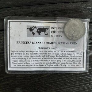 1997 Princess Diana Commemorative Coin Cook Islands with COA